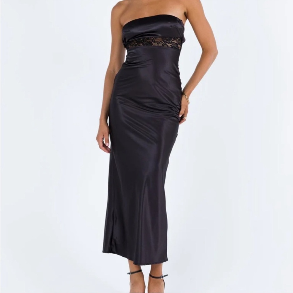 Princess Polly Bellwood Strapless Dress in black